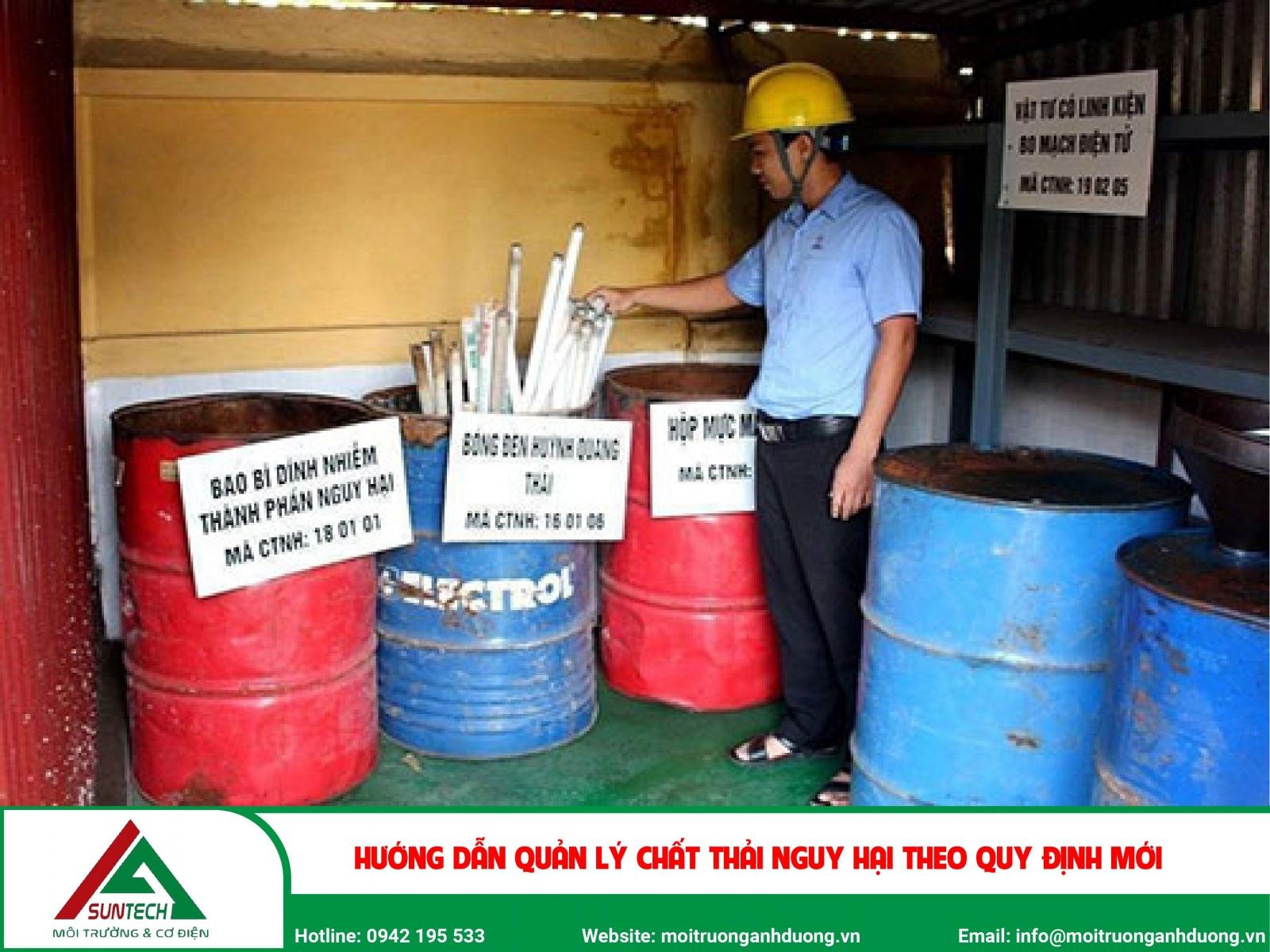 quy trình quản lý chất thải nguy hại hiệu quả